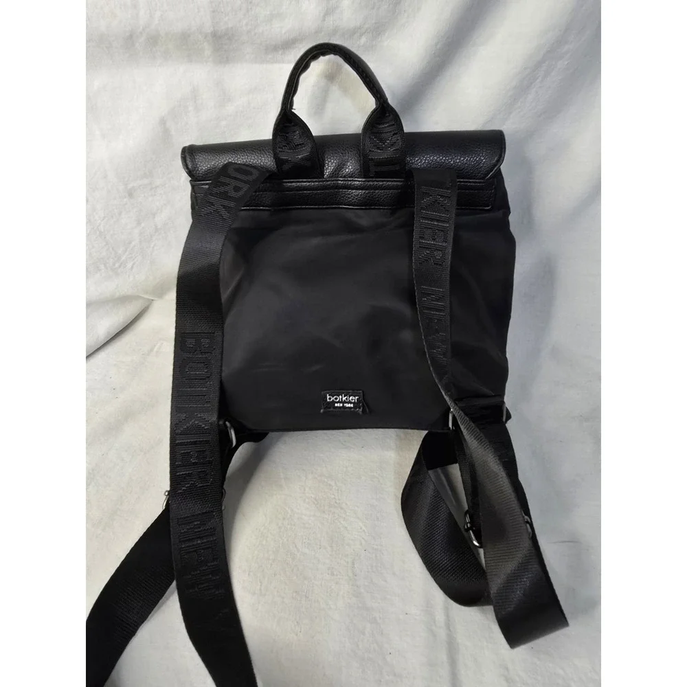 BOTKIER NEW YORK Trigger Black Bag Purse Shoulder Sling Backpack Handbag  EUC‎